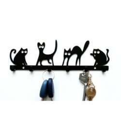 Wieszak na klucze koty
