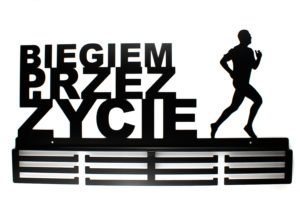Wieszak na Medale Biegiem przez życie 60cm