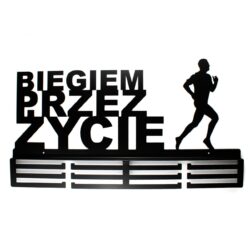 Wieszak na Medale Biegiem przez życie 60cm
