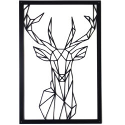 Obraz metalowy geometryczny Jeleń W167