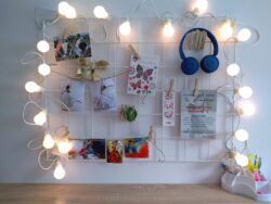 TABLICA ORGANIZER kratka z drutu na ścianę do biura - biała