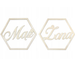 Geometryczna ozdoba na ślub wesele