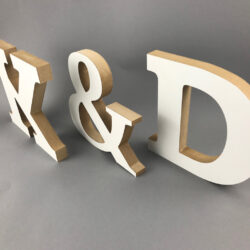 Litery inicjały 3D na ślub wesele