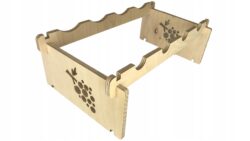 Moduł do Stojaka na wino W126D7 drewniany stojak