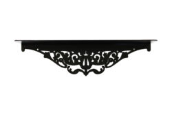 Półka z ornamentem metalowa z ozdobą