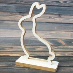 Ażurowy Zając Wielkanocny z podstawką - ZW13