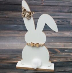 Zając Wielkanocny stojący z podstawką -ZW4