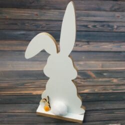 Zając Wielkanocny stojący z podstawką -ZW7
