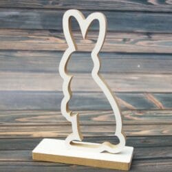 Ażurowy Zając Wielkanocny z podstawką -ZW8