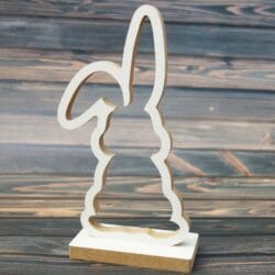 Ażurowy Zając Wielkanocny z podstawką -ZW9