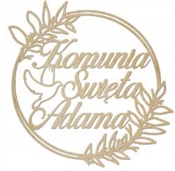 Wianek z imieniem na Komunię Świętą KS4