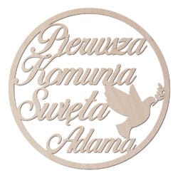 Wianek z imieniem na Komunię Świętą PKS3i