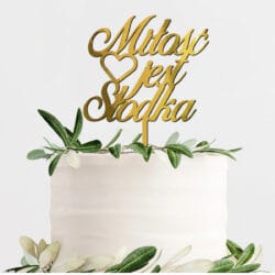 Topper na tort Ślub wesele TWZ-2