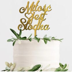 Topper na tort Ślub wesele TWZ-3
