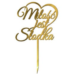 Topper na tort Ślub wesele TWZ-5