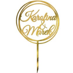 Topper na tort Ślub wesele TWZ-6