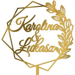 Topper na tort Ślub wesele TWZ-9