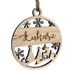 Bombka z imieniem na choinkę Wzór 3D