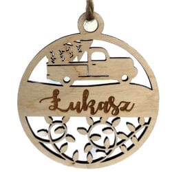 Bombka z imieniem na choinkę Wzór 2D