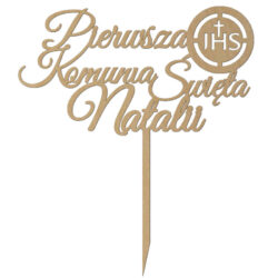Topper na tort Pierwsza Komunia Święta TKSSK-1