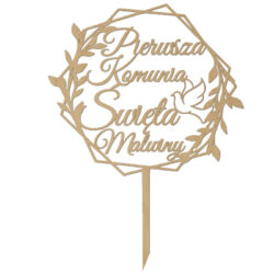 Topper na tort Pierwsza Komunia Święta TKSSK-7